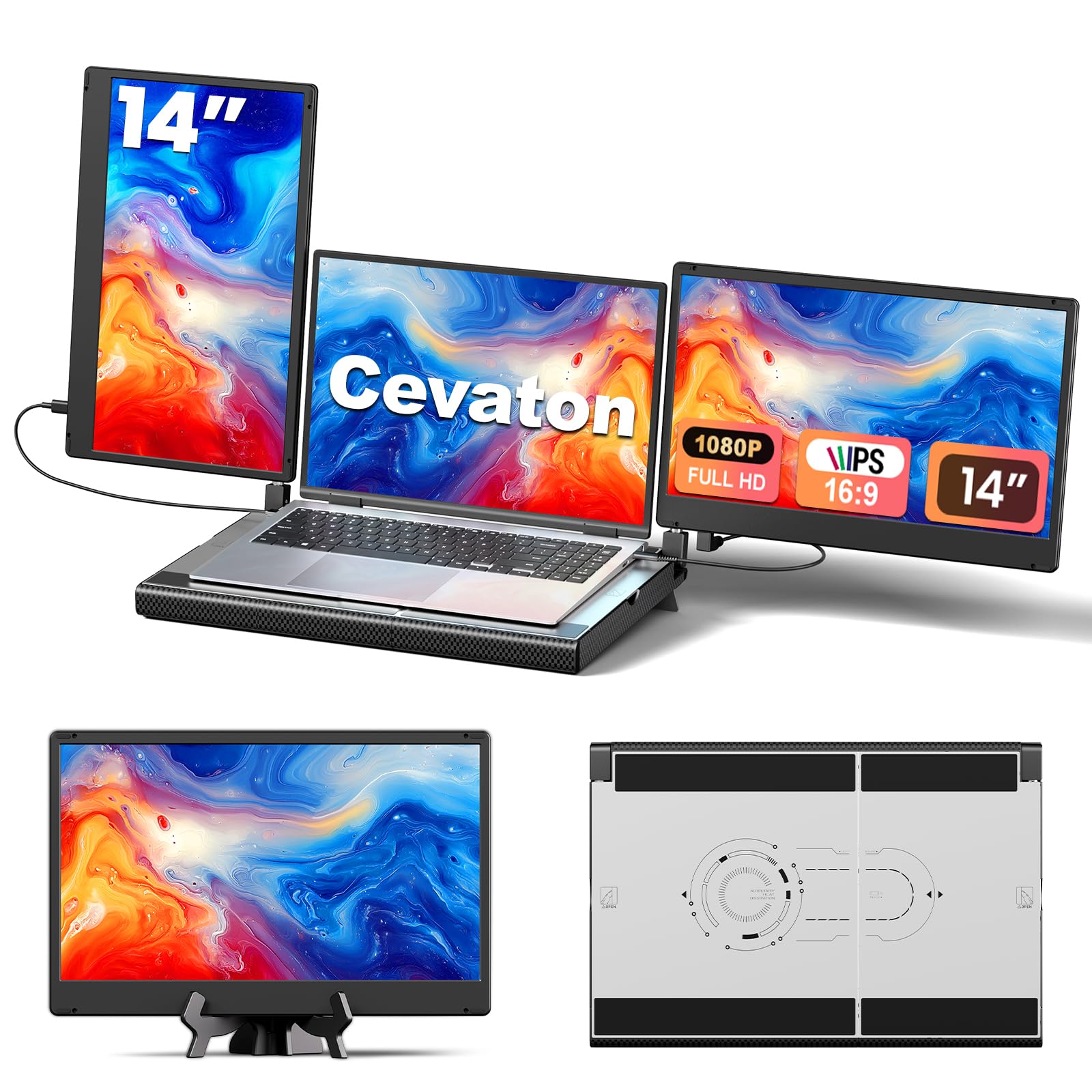 Amazon.com: Cevaton Laptop Screen Extender, Detachable